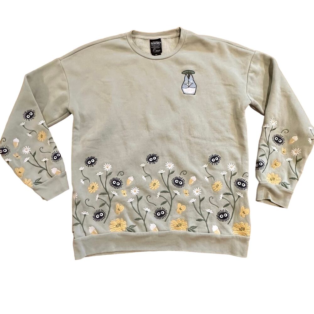 My Neighbor Totoro Embroidered Crewneck Sweater Her Universe Women Medium